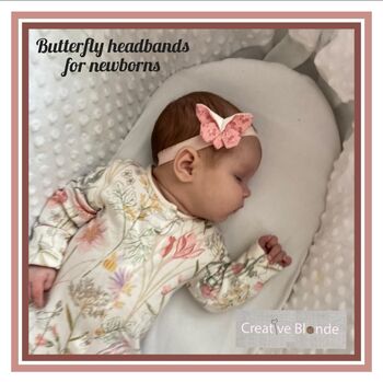 Newborn Headband Gift Set With Butterflies, 5 of 12