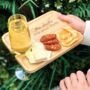 Personalised After School Snacks Teacher Wine And Nibbles Board, thumbnail 1 of 2