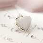 Heart Sterling Silver Two Birth Flowers Locket, thumbnail 5 of 11