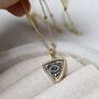 Gold Plated Sterling Silver Evil Eye Necklace, thumbnail 11 of 12