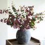 Faux Burgundy And Blush Eucalyptus Arrangement, thumbnail 1 of 3