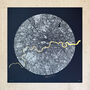 London Map Print: Gold Leaf Circular Screen Print, thumbnail 1 of 6