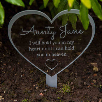 Personalised Memorial Marker Plaque Ornament Decoration, 3 of 7
