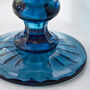 Set Of Four Embossed Blue Wine Glasses, thumbnail 6 of 8