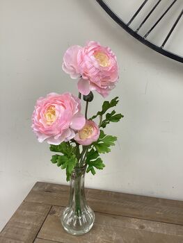 Pale Pink Artificial Silk Ranunculus Mothers Day Gift, 2 of 6