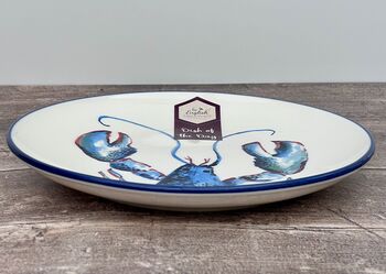 Blue And White Lobster Patterned Plate, 3 of 3