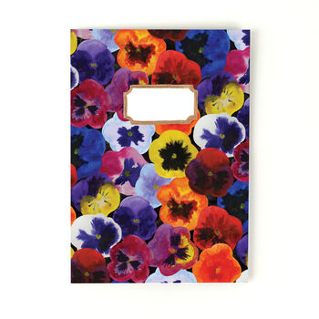 Viola Pansy Print Notebook, 3 of 9