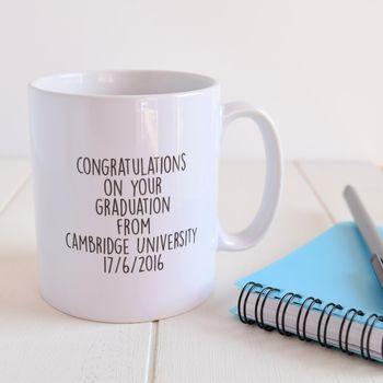 Personalised Girl's Graduation Congratulation Mug, 3 of 4