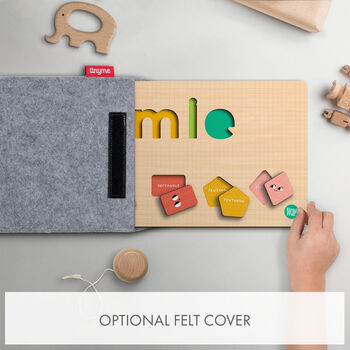 Personalised Brights Premium Shapes Wooden Name Puzzle, 3 of 5