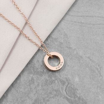 Personalised Rose Gold Plated Necklace, 4 of 12