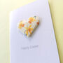 Personalised Happy Easter Origami Daffodil Heart Card, thumbnail 4 of 6