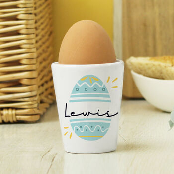 Personalised Ceramic Easter Egg Cup, 3 of 5