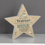 Personalised Wooden Star Teacher Gift, thumbnail 2 of 5