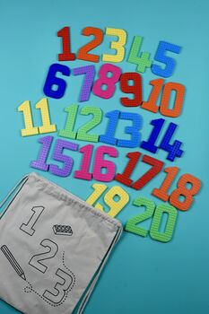Sensory Lego Compatible Numbers One 20, 7 of 8