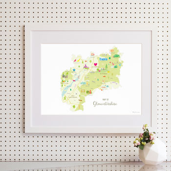 Personalised Gloucestershire Map: Add Favourite Places, 4 of 4