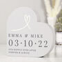 Personalised Wedding Day Reminder Keepsake Ornament, thumbnail 2 of 4