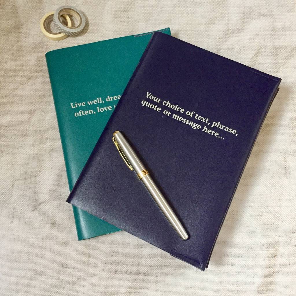 Personalised Leather Notebook, 1 of 4