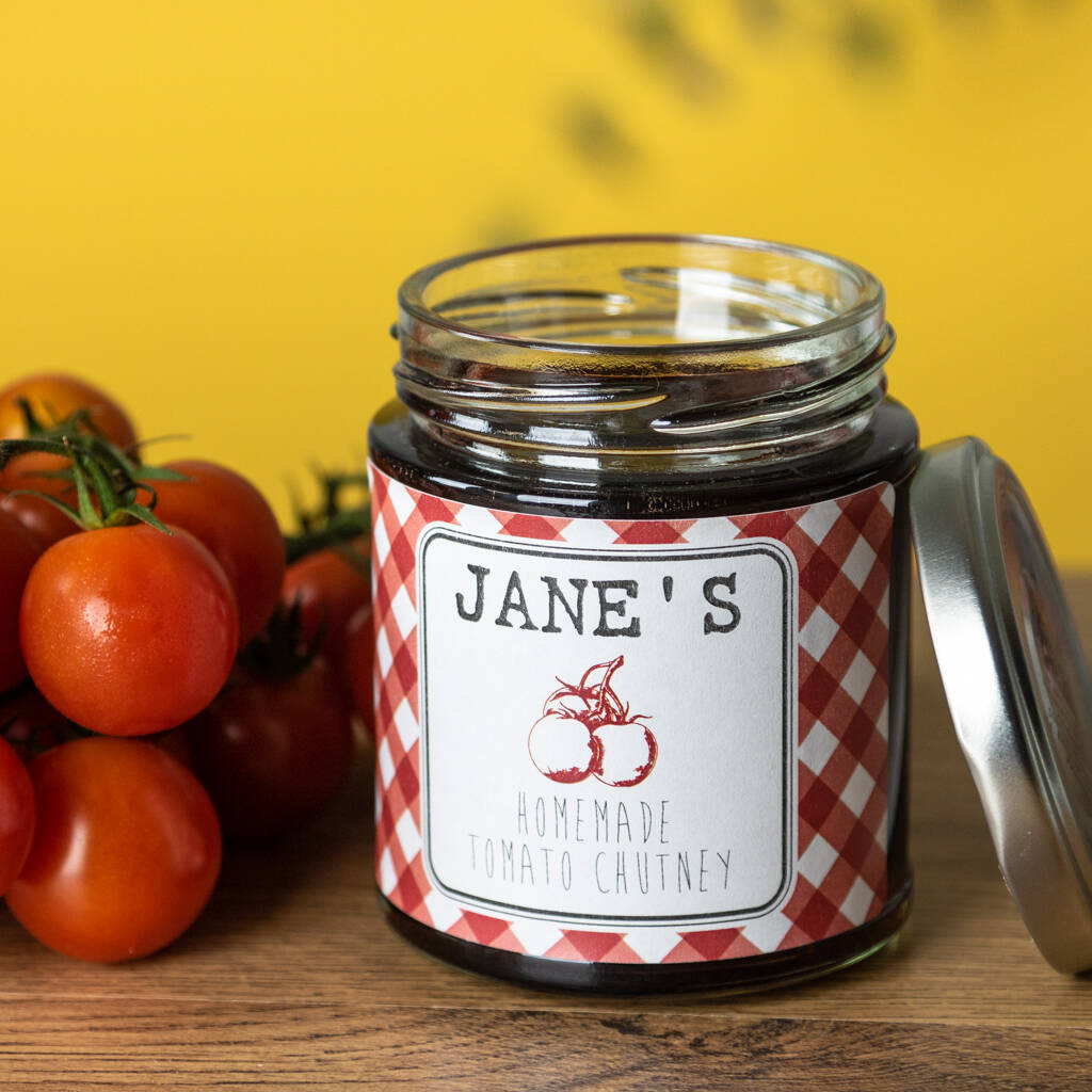 Personalised Chutney Labels By Able Labels Notonthehighstreet