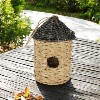 Rattan Bird House And Nesting Box For Garden Birds, 2 of 3