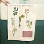 Personalised Secret Message Floral Tea Towel For 90th Birthday, thumbnail 8 of 8