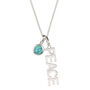 Peace Rocks Sterling Silver / Gold Plated Birthstone Necklace, thumbnail 4 of 11