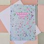 Fa La La La La Fucking La – Blue Sparkly Christmas Card – Blank Inside, thumbnail 1 of 3