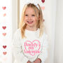 'Mummy/Daddy's My Valentine' Embroidered Sweatshirt Jumper, thumbnail 1 of 6