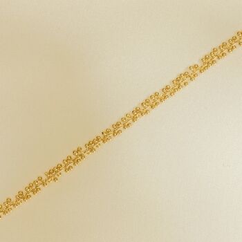 Achille 24 Carat Gold Plated Bobble Bracelet, 4 of 6