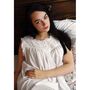 Ladies White Embroidered Nightdress 'Veronica', thumbnail 2 of 4