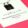 Everything Sucks Stainless Steel Friendship Necklace, thumbnail 6 of 11