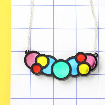 Mirrored Acrylic Circles Necklace, 5 of 7