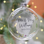 Wildflower Wedding Glass Bauble, thumbnail 5 of 5