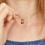 Rose Gold Plated 40th Birthday Rings Necklace, thumbnail 2 of 4