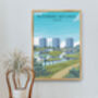 Woodberry Wetlands London Travel Poster Art Print, thumbnail 5 of 8