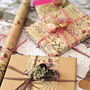 Meadow Flowers And Grass Fibre | Eco Friendly Gift Wrapping Paper | 3 M Roll, thumbnail 4 of 4