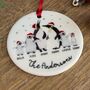 Personalised Family Bauble, Penguin Design, thumbnail 9 of 9