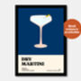 Dry Martini Cocktail Print, thumbnail 2 of 7