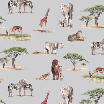 Safari Animals Children's Wallpaper, 5 of 7