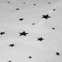 Navy Embroidered Star Cot Bed Duvet And Pillowcase Set, thumbnail 4 of 4