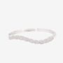 Nami 925 Sterling Silver Plated Cz Stone Wave Bangle, thumbnail 1 of 5