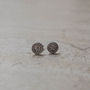 Compass Stud Earrings In Silver Or Gold, thumbnail 4 of 6