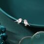 Baby Robin Bird Stud Earrings, thumbnail 6 of 12