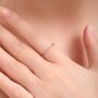 Sterling Silver Skinny Paperclip Chain Ring, thumbnail 2 of 9