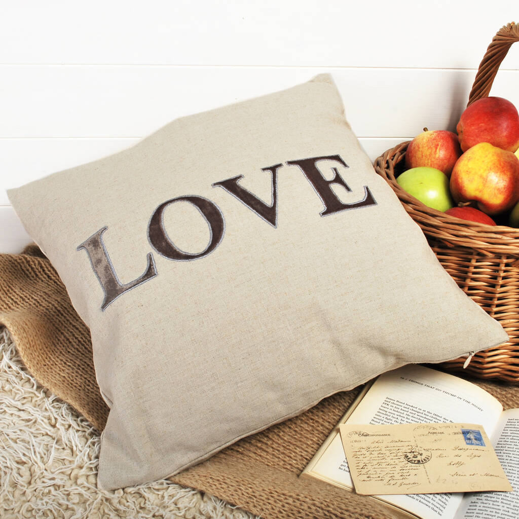 Love Cushion Square By Bags Not War