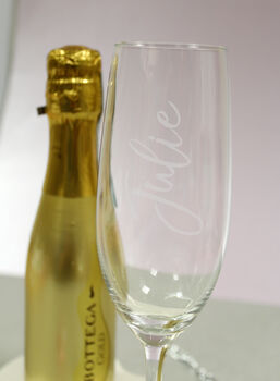 Personalised Flute And Prosecco Set, 2 of 5