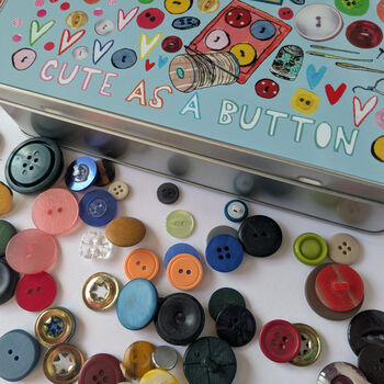 Personalised Button Storage Tin, 2 of 2