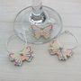 Butterfly Wine Glass Charms, thumbnail 1 of 6