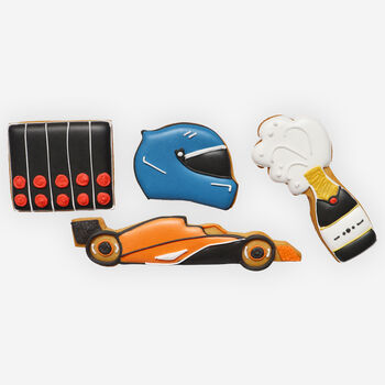 Hand Iced Race Car Letterbox Biscuit, 2 of 2