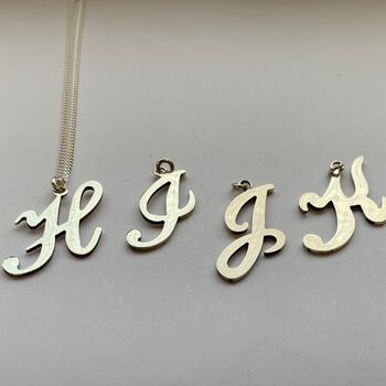 Personalised Mother And Child Silver Initial Necklaces, 7 of 11