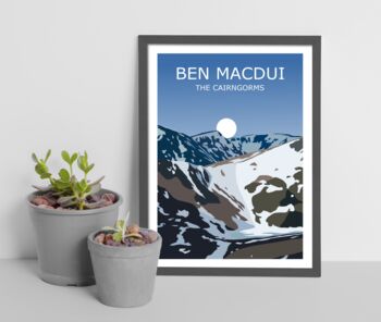 Ben Macdui Scottish Mountain Peak Art Print, 2 of 3